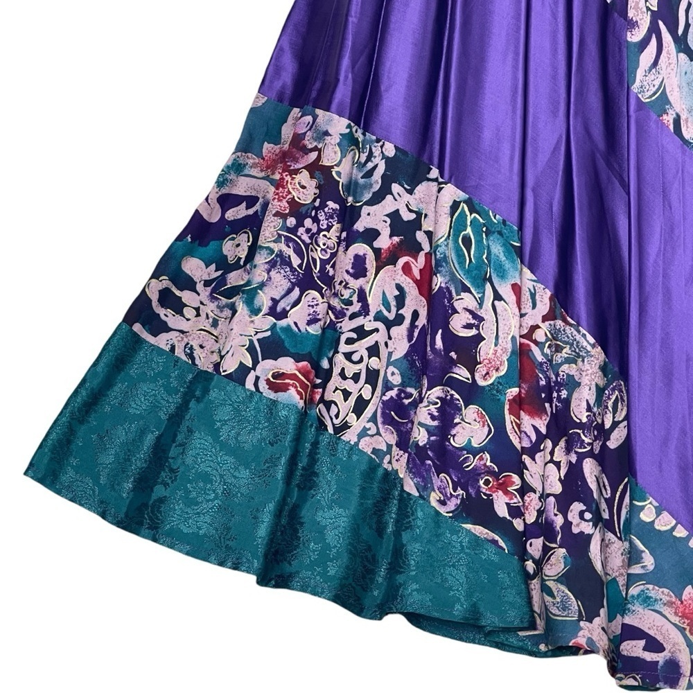 Carole Little Vintage Skirt 12 Midi Pull On Fairycore Romantic Ren Faire Gypsy - Picture 3 of 9
